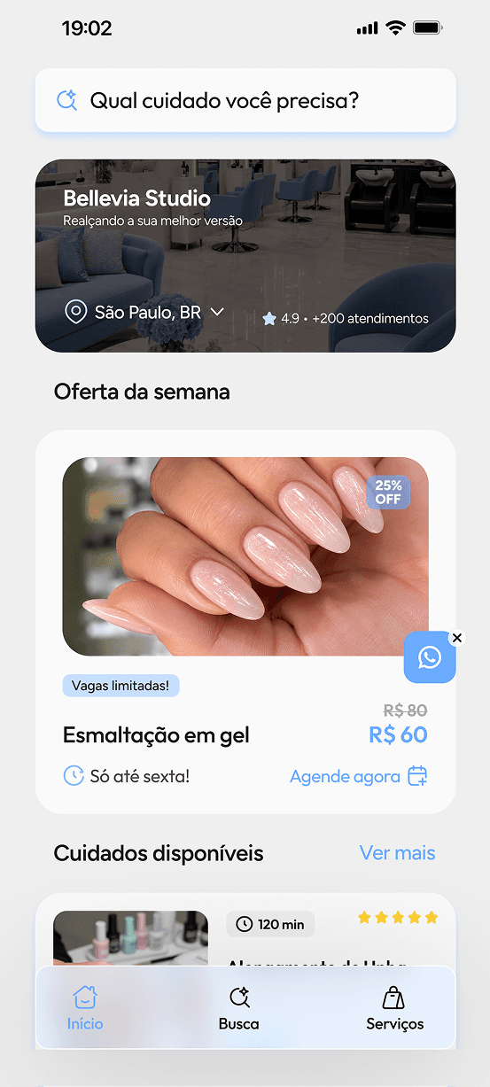 Agenda do Sonsai Agendy — atendimentos agendados